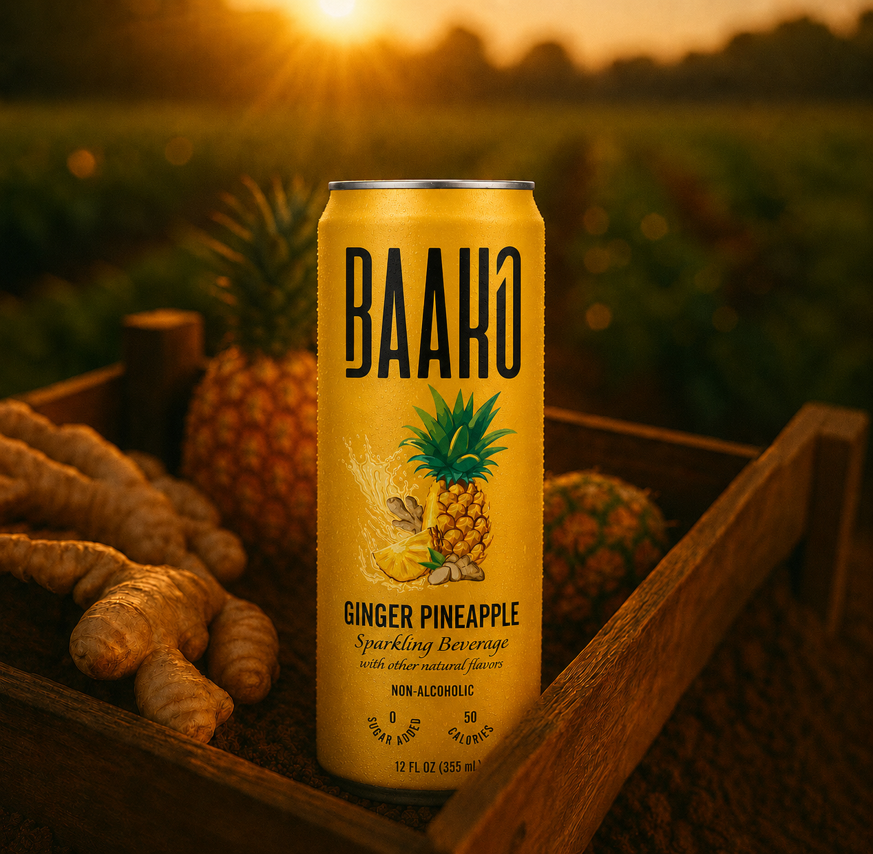 ginger pineapple (6-pack)